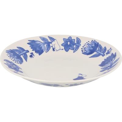 Moomin Blue Flora 22 Pasta Plate Flower
