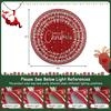 Machine Washable Christmas Area Rug Non Slip Indoor Circle Carpet Soft Low Pile Xmas Holiday Rug for Living Room Bedroom Nursery
