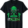 Lustiges Italienisches Alien Italien Handgeste Liebe Aliens T-Shirt