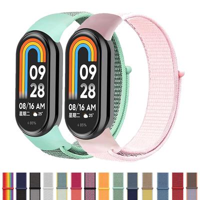 Bracelet for Mi Band 8 9 Strap Miband 8 Watch Band Nylon Sport Wrist Replacement Belt Pulsera Correa for Xiaomi Mi Band 9 Bands