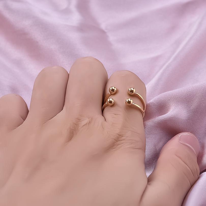 304 Stainless Steel Adjustable Titanium Fashion Ring for Women - Non-Fading, Simple European & American Style.