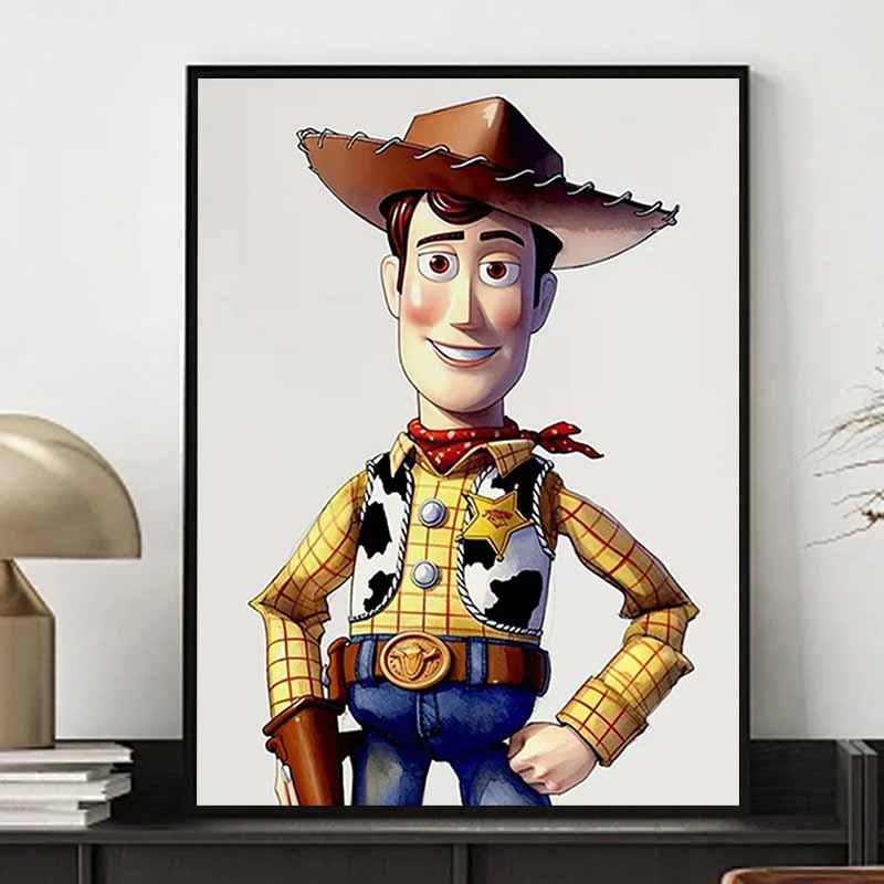 Disney 5D DIY Diamond Painting Decorations Woody Watercolor Character Illustrations From Toy Story Diamond Embroidery RhinestoneCrossStitchSetHandmade
