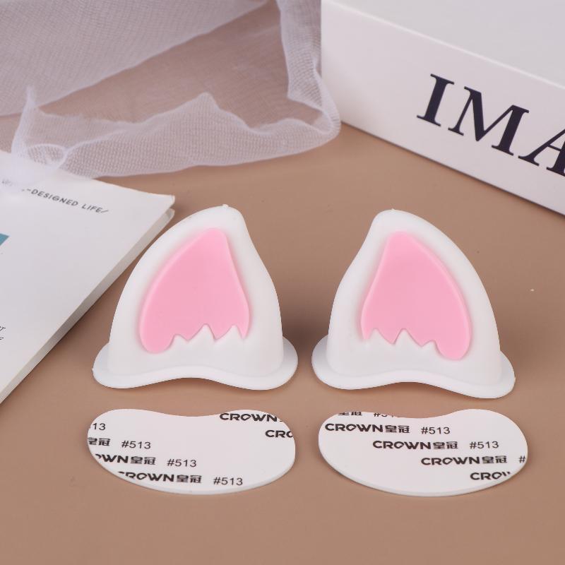 Motorsykkelhjelm Katteørepynt Hjelmøretilbehør For Scooter Sykkel Selvklebende Motorsykkel For Skateboard For Sykling