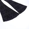 AltGoth See Through Mesh Pants Women Dark Gothic High Waist Lace Flare Pants Vintage Streetwear Fairy Grunge Race Trousers Femme