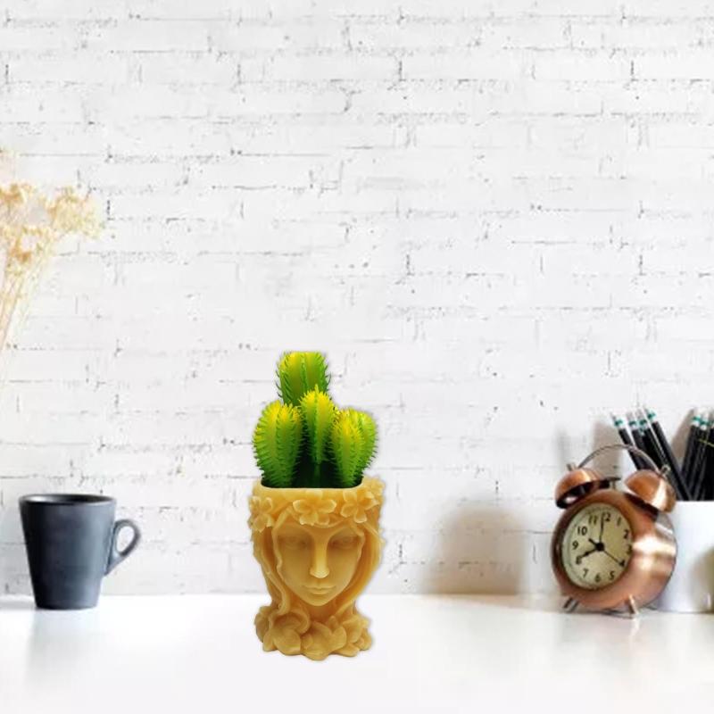 3D Goddess Pen Holder Flower Pot Silicone Molds Epoxy Resin Mold DIY Crafts Plaster Mold Dried Flower Resin Decor