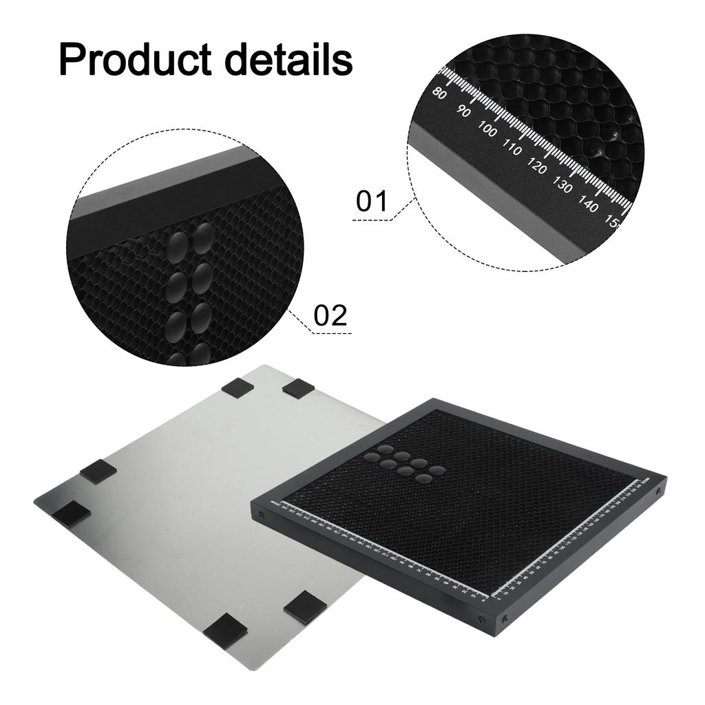 for engraving machine For Honeycomb board aluminum workbench 300 by 300 millimeters with precise scale for carving