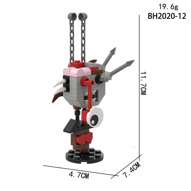 Sprunki Building Blocks Assemble Toy Doll Game Display Model Gift Decoration
