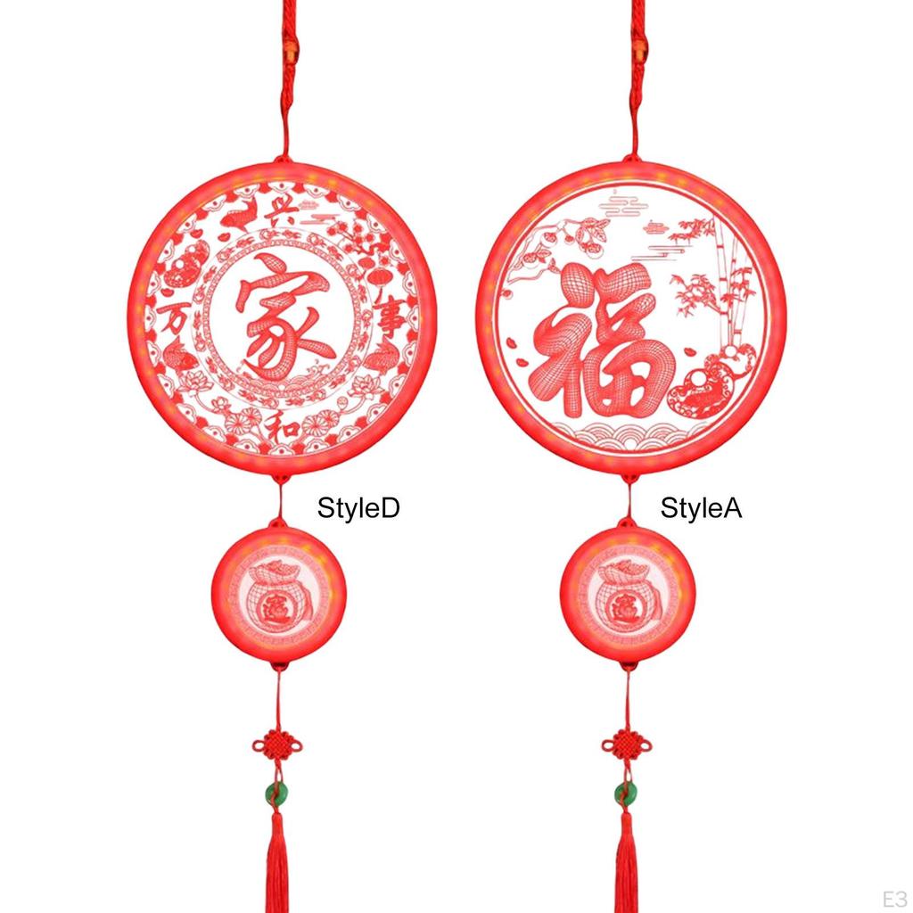 Chinese Spring Festival Light Year Decorations Pendant 3D Ornament Indoor Party Hanging