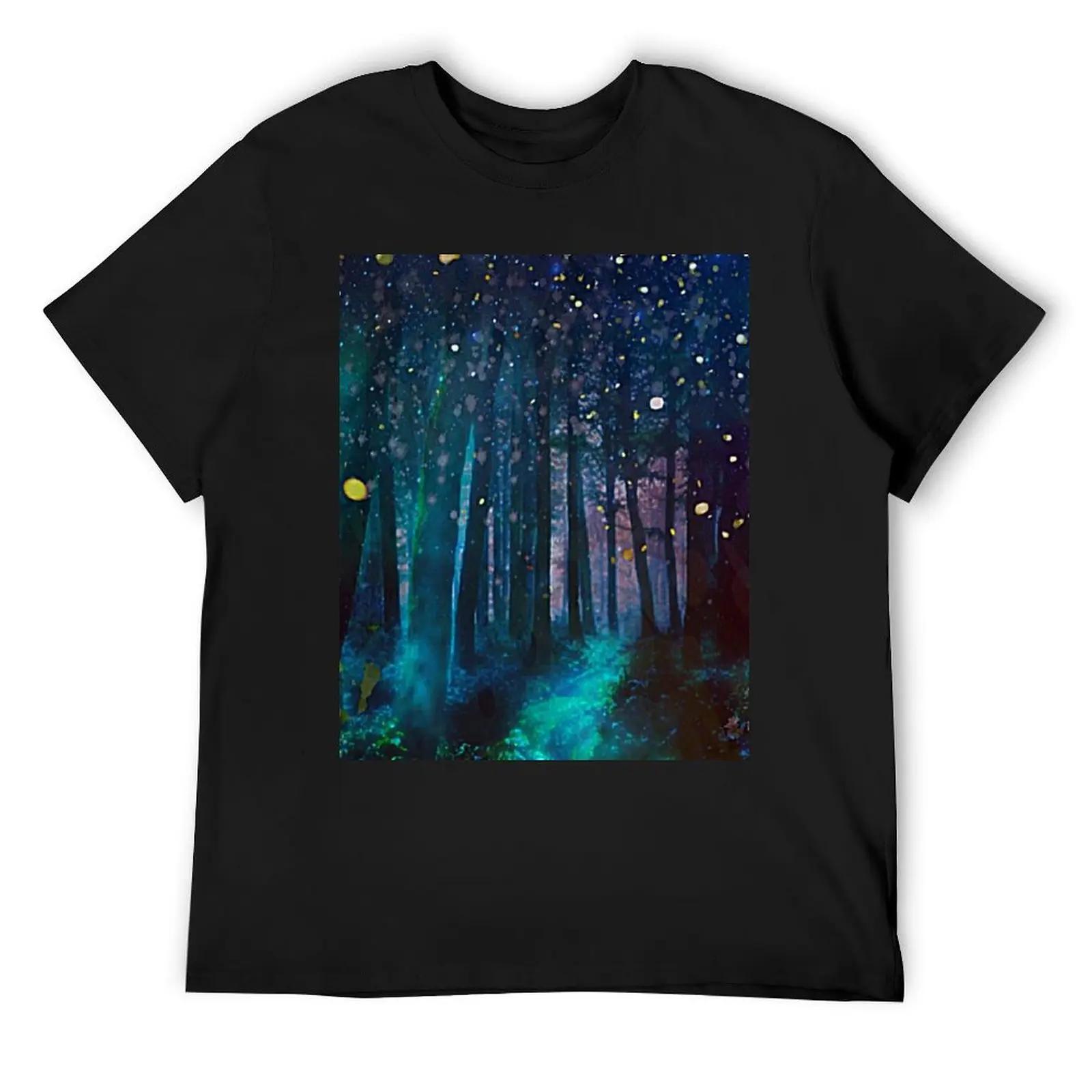 

Футболка Firefly Forest Аниме Простая мужская дизайнерская одежда S белый