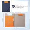 12.9x9.6in A4 Leather Business Padfolio Portfolio Folder Magnetic Clipboard Conference Folders Document Card Organizer Office