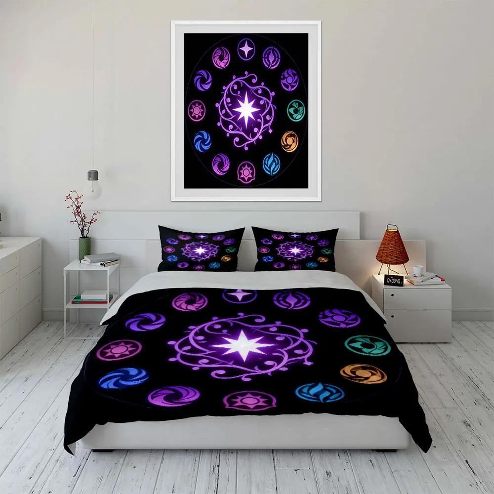 "Magic Circle Decor Set" Soft Comfortable Duvet Cover Bedding Set Included 1*Duvet Cover & 2*Pillowcases Gift