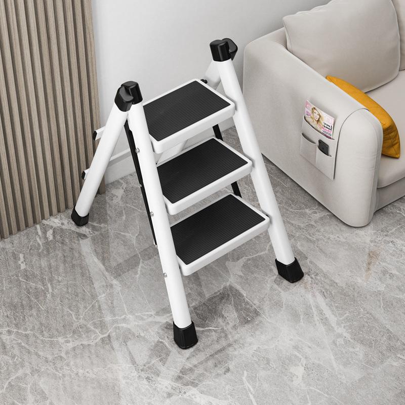 Folding Small Indoor Ladder: Multi-functional A-frame with Non-slip Steps, 2 or 3 Steps
