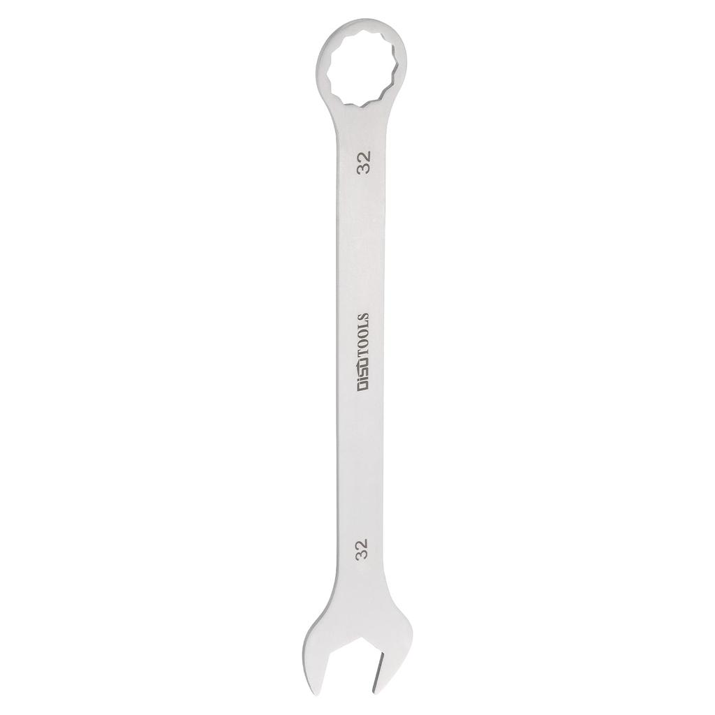 Uxcell Combination Ratchet Thin Spanner Mirror Open Auto Car Furniture Assembly Spanner, Wrench, Wrench, 32mm, CR-V Steel, Finish, Rust-Resistant