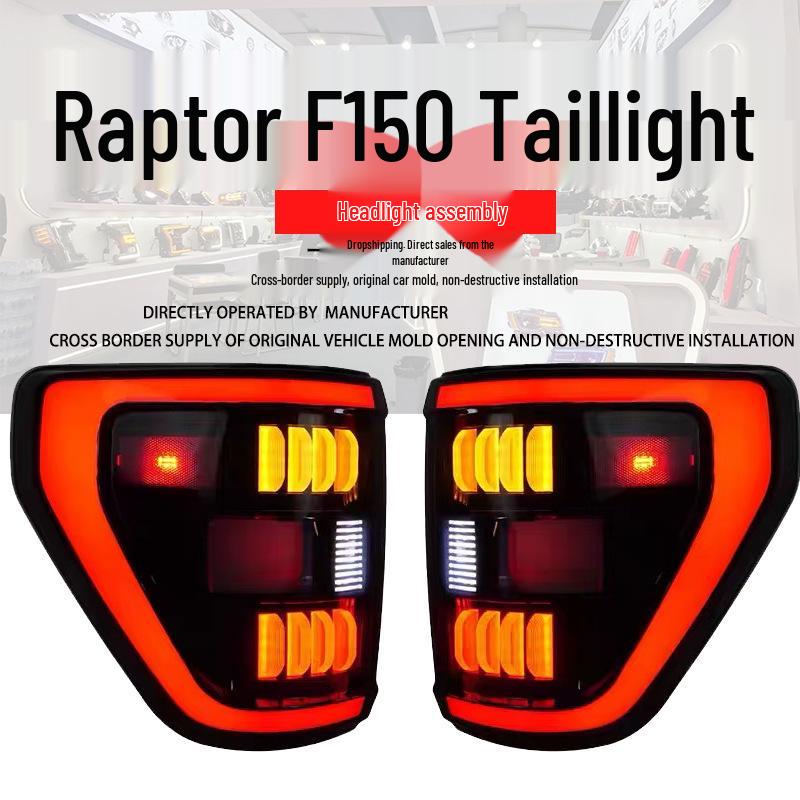High-End LED Taillight Assembly for 2022-2025 Ford Raptor F150 - Daytime Running & Brake Light Modification