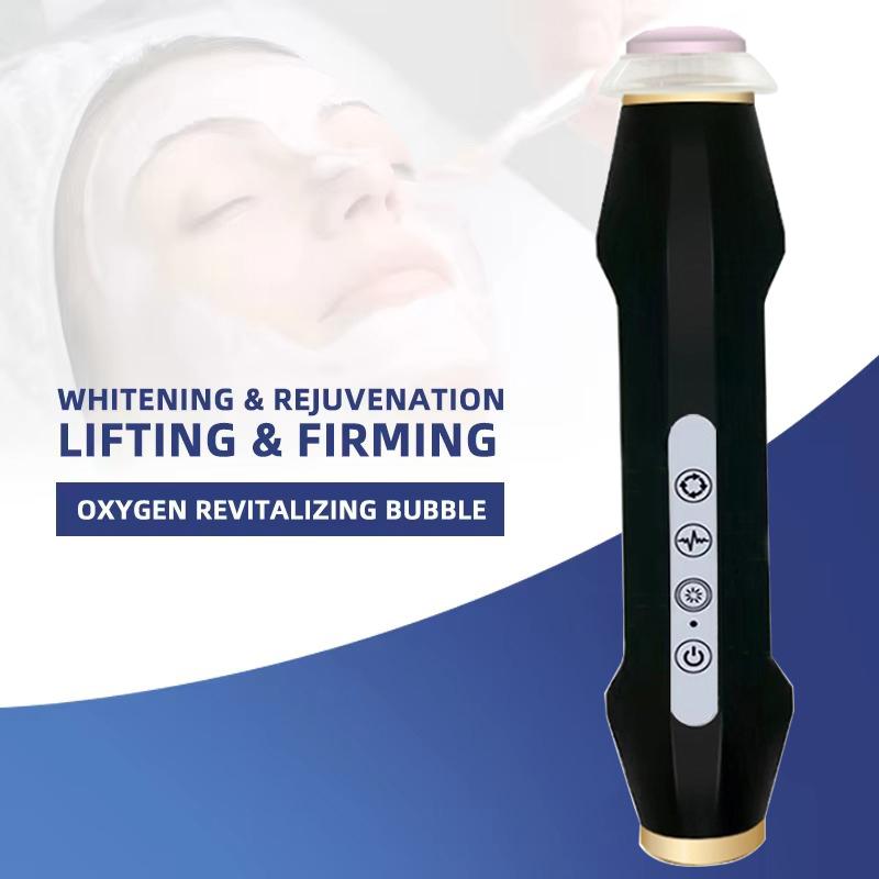 Portable CO2 Oxygen Bubble Pen Exfoliate Balance Serum Facial Massager High-frequency Vibration Skin Care Beauty Machine