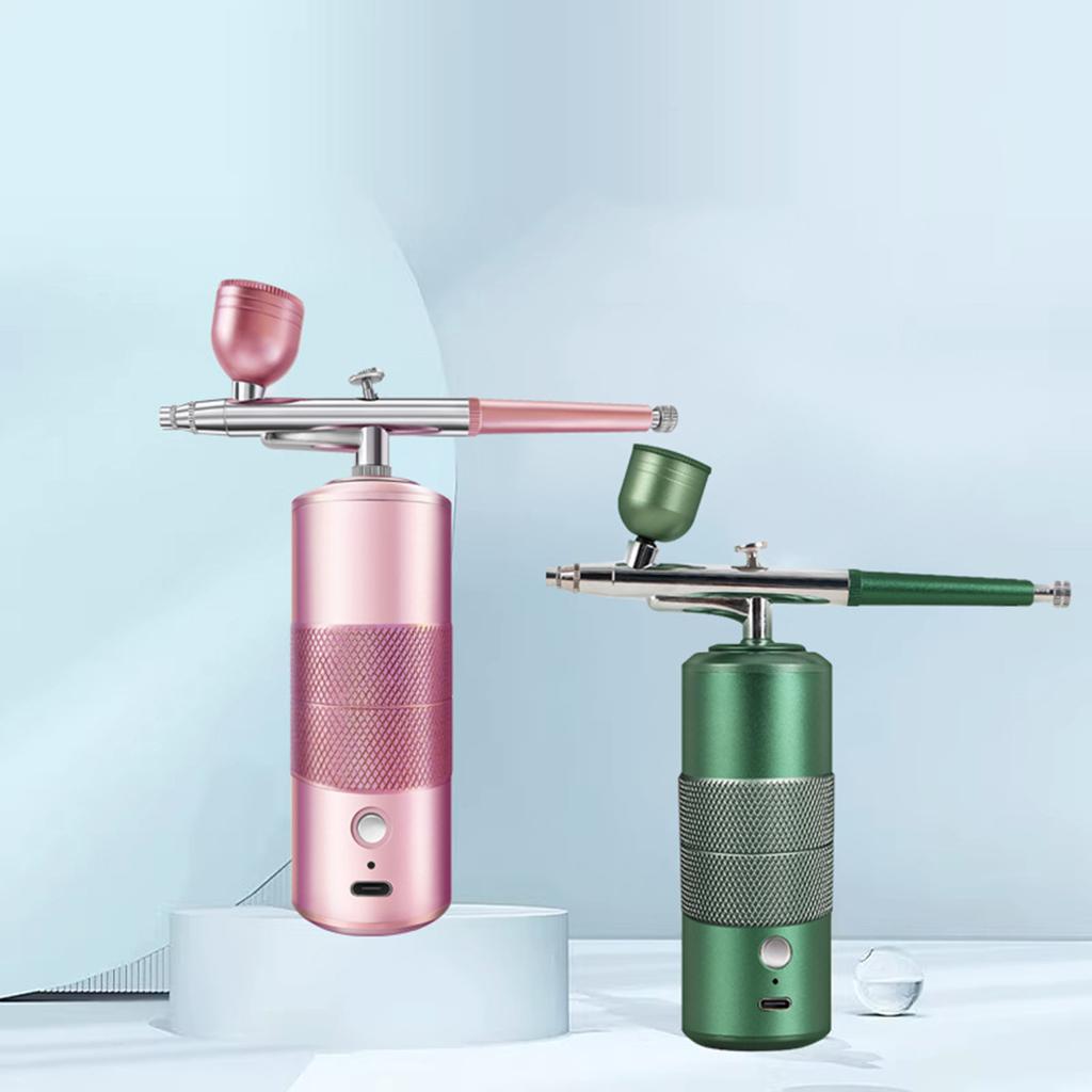 Handheld Airbrush Spray Guns Set Portable Wireless Airbrush Rechargeable Hand Airbrush Set for Makeup Cake Decorations