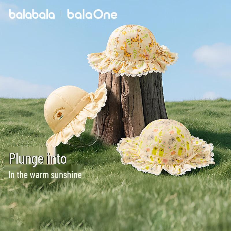 BalabalaOne Girls  Cotton Infant Toddler Hats 90