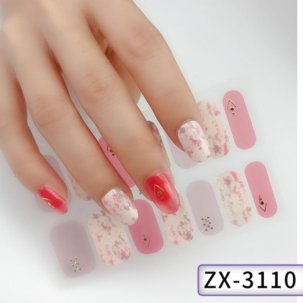 Three-dimensional Waterproof Non-ironing Gel Nail Film Full-stick Spring and Summer Nail Film Paper Nail Film Paper