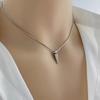 Fashion Spring Spike Pendant Necklace Adjustable Choker Simple Collar Necklace Party Jewelry Hip Hop Clavicle Chain