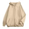Women's Fashion Casual Long Sleeve Solid Color Hooded Sweatshirt Tops