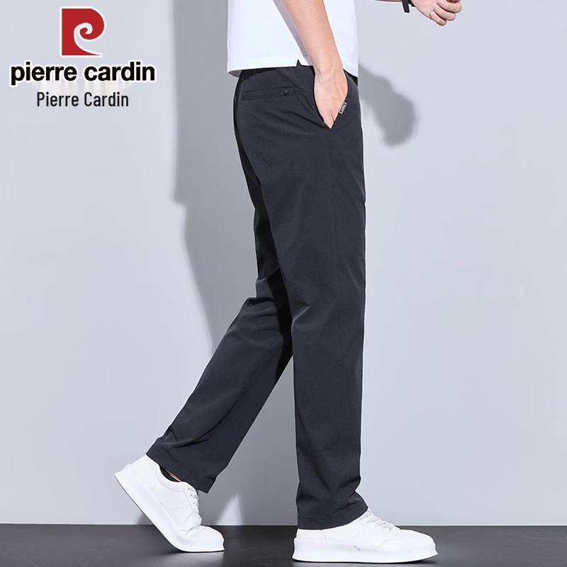 Pierre Cardin Men s Ice Silk Straight-Leg Casual Pants 28 чёрный