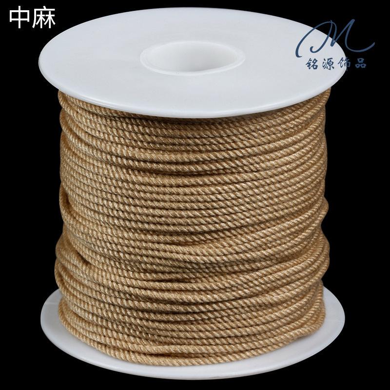 Large Roll Hand Rubbing Cotton Thread Rope Work In Progress Tibetan Play Rope Braided Rope Hemp Thread Pendant Rope Bracelet Rope Fringed Accessories
