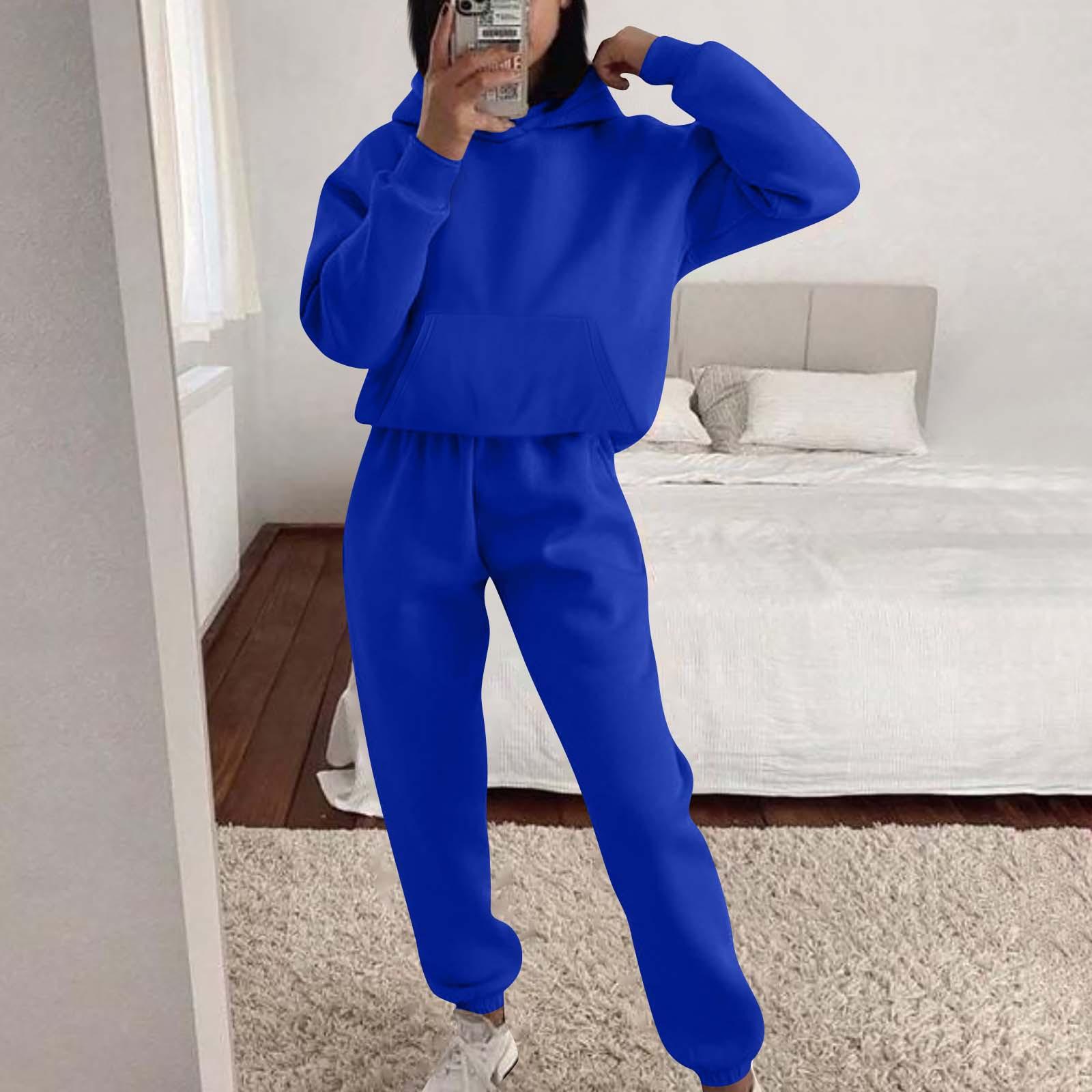 

Летний женский однотонный топ с капюшоном и длинными рукавами, повседневные эластичные брюки с карманами, спортивный стиль для тренировок, свободный мягкий комплект из двух предметов XL