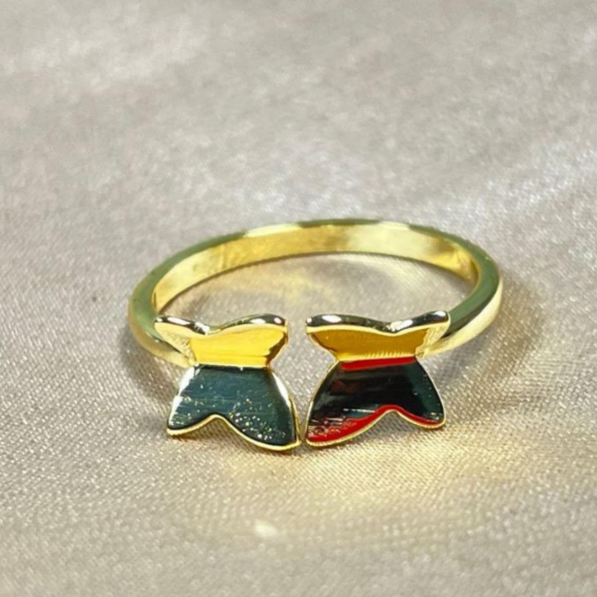 

Регулируемое кольцо с открытой бабочкой, Женское изящное винтажное украшение, Серебро S925, Позолоченное кольцо на указательный палец Adjustable