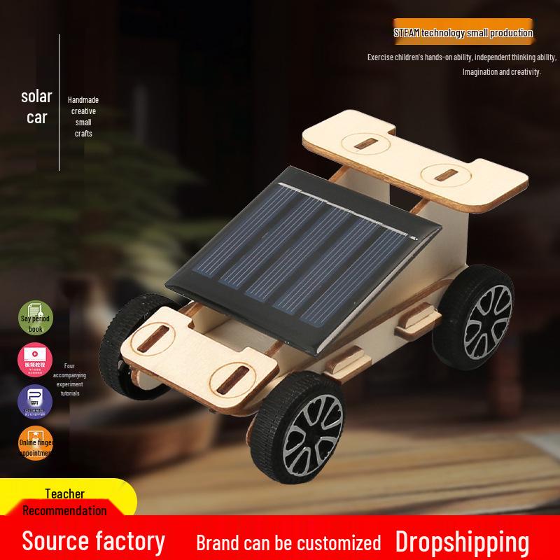 DIY Solar-Powered Car Science Kit for Kids: New Energy Technology Set