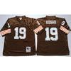 Cleveland Browns NFL Jersey Retro 32 Salón de la Fama Uniforme de Fútbol Retro Hombres Mujeres