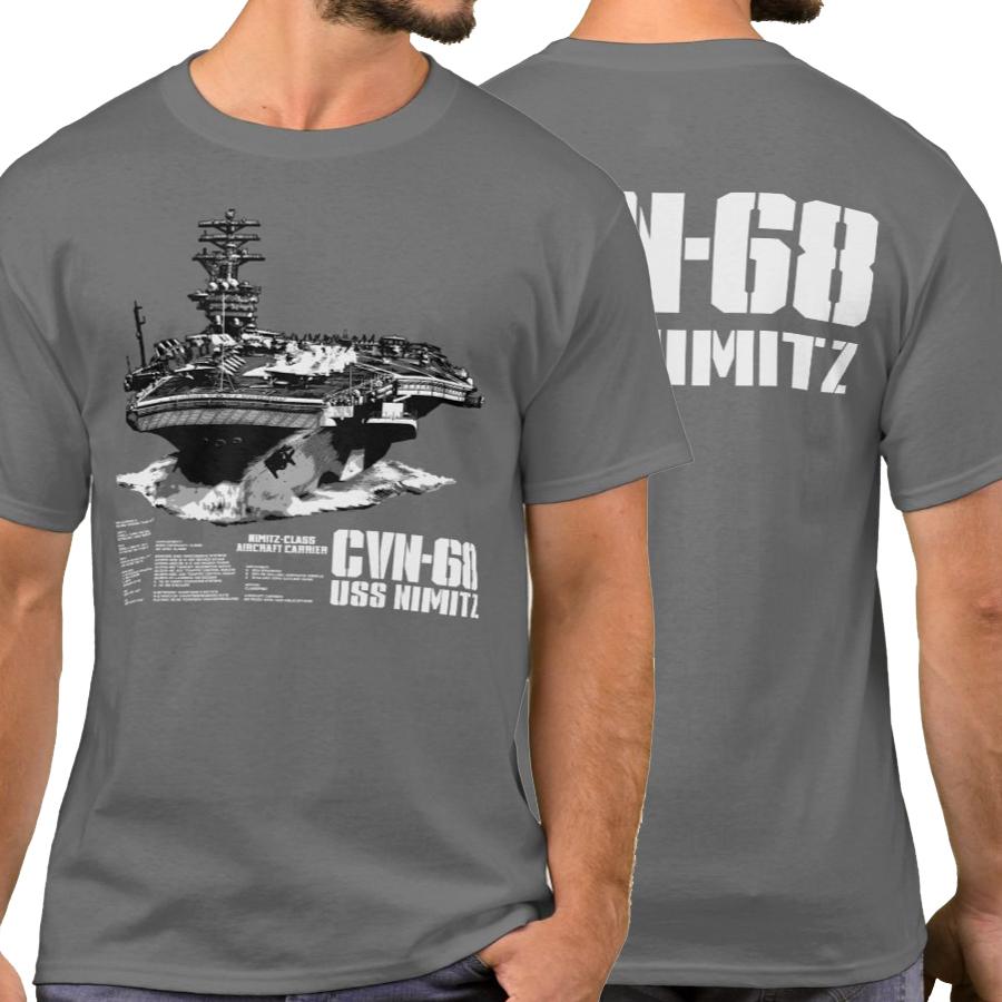 Nimitz Class Aircraft Carrier Lead Ship CVN-68 USS Nimitz T-Shirt. Summer Cotton Short Sleeve O-Neck Mens T Shirt New S-6XL