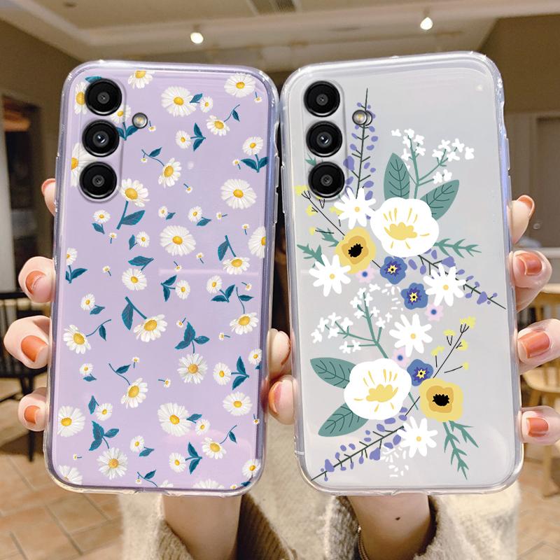 For Samsung A15 5G Case 6.5 Inch Face Cover Soft Silicone Clear TPU Phone Case For Samsung Galaxy A56 A16 A26 A36 Fundas Bumper