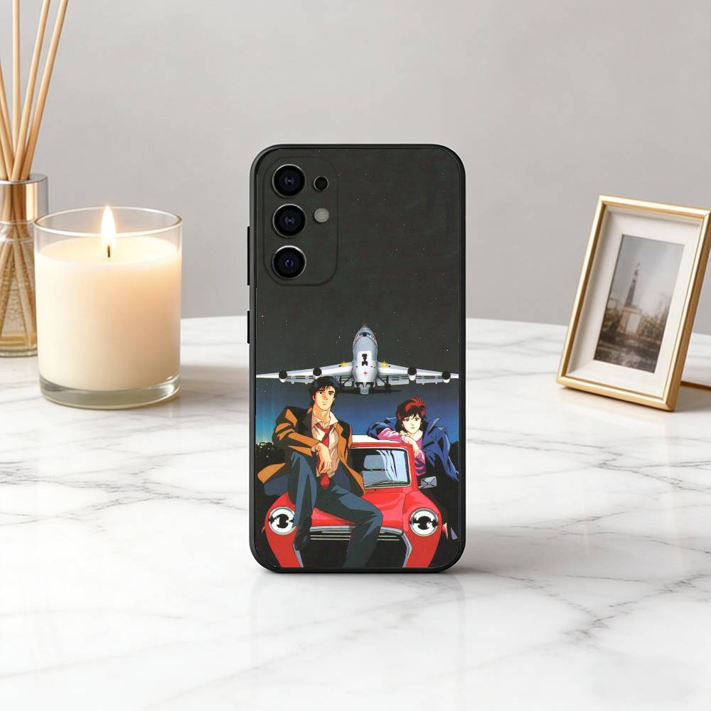C-City S-Saeba Ryo H-Hunter-chsr Phone Case For Samsung S25,S24,S21,S22,S23,S30,Ultra,S20,Plus,Fe,Soft Silicone Black Cover