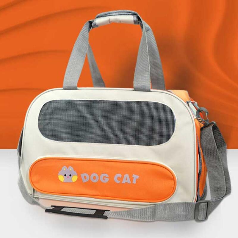 When our baby goes out, he uses the orange shuttle bag.