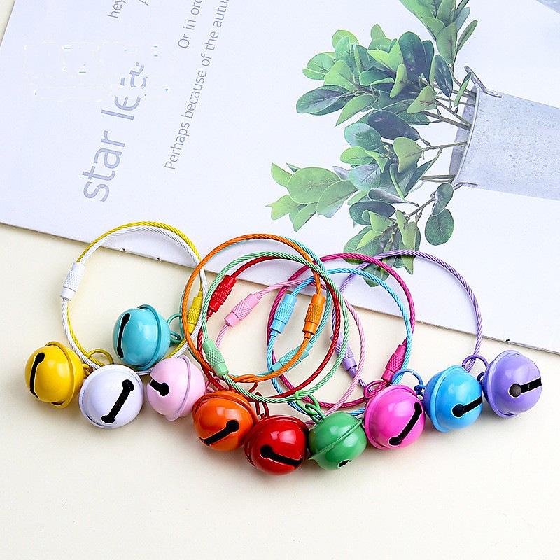 22mm Painted Candy Color Metal Bells for DIY Jewelry, Keychains, Ornaments, and Small Pet Accessories.