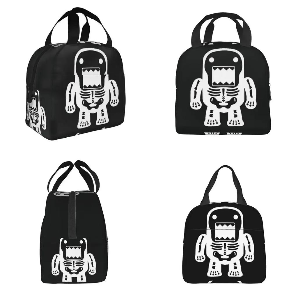 Domo Kun RAWR Merch Cartoon Anime Insulated Lunch Bag for Women Kids Leakproof Food Boxes Thermal Lunch Box Tote