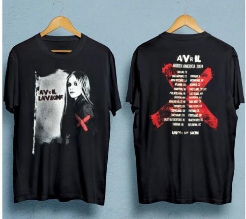 

Новая хлопковая унисекс футболка Avril Lavigne, все размеры, 22D598 M