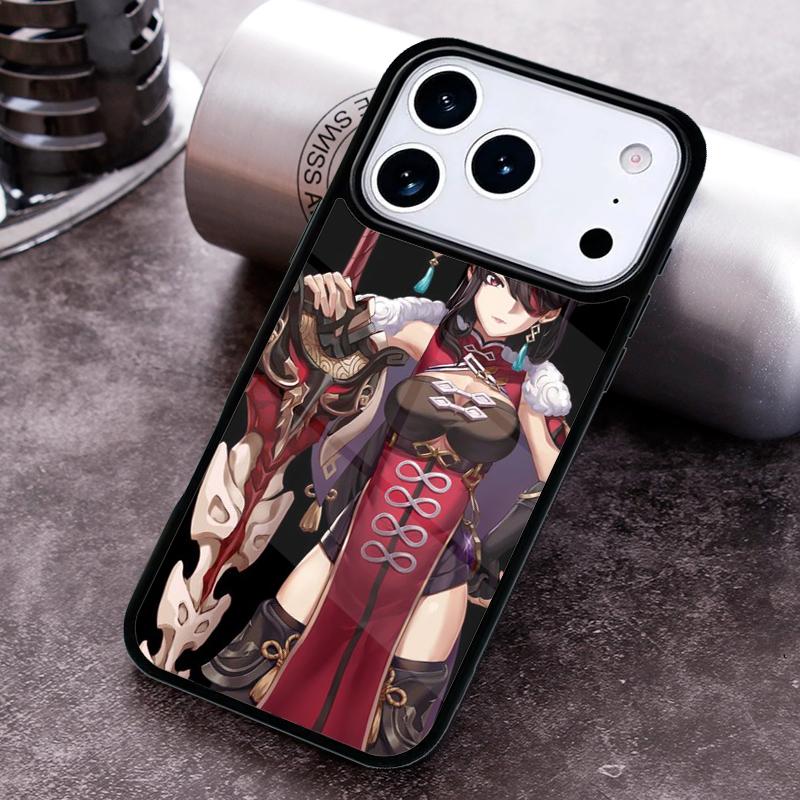 Genshin Impact Beidou Phone Case for iPhone 17 16 15 Pro Max Air 14 13 12 11 Plus Shockproof Cover