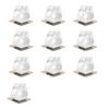 10Pcs Mop & Broom Plastic Holder with Strong Adhesive Traceless Punch-free Non-slip Support Hook Wall Mounted Bathroom Kitchen Mop Storage Hanger