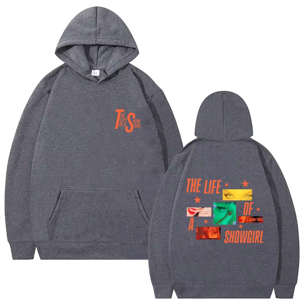 The Life of A Showgirl Album Hoodie Men's Women's Fashion Casual Oversized Hooded Sweatshirt Unisex Vintage Fleece Pullover