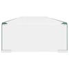 VidaXL Meuble TV/ de moniteur 120 x 30 x 13 cm Verre Transparent