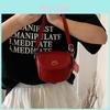 Cute Girl Pu Mini Saddle Bag With Print And Lightweight Design For Daily Use