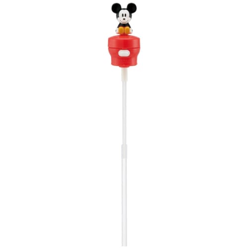 Skater (skater) push type straw hopper cap with mascot for 350ml/500ml Mickey Mouse Disney PSHC6