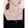 JMXD Letter D Sweater Necklace for Women Small Luxury Y2K Minimalist Trendy Statement Jewelry Gift for Her