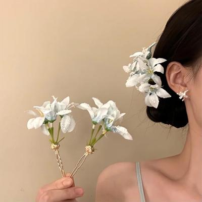 Stoffblume Stylische Koreanische Haarnadel - Süßes, Vielseitiges & Einzigartiges Haaraccessoire für Frauen