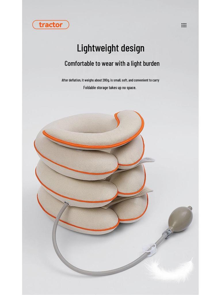 Inflatable Neck Brace Cervical Traction Device - Home Use Correction and Support Collar