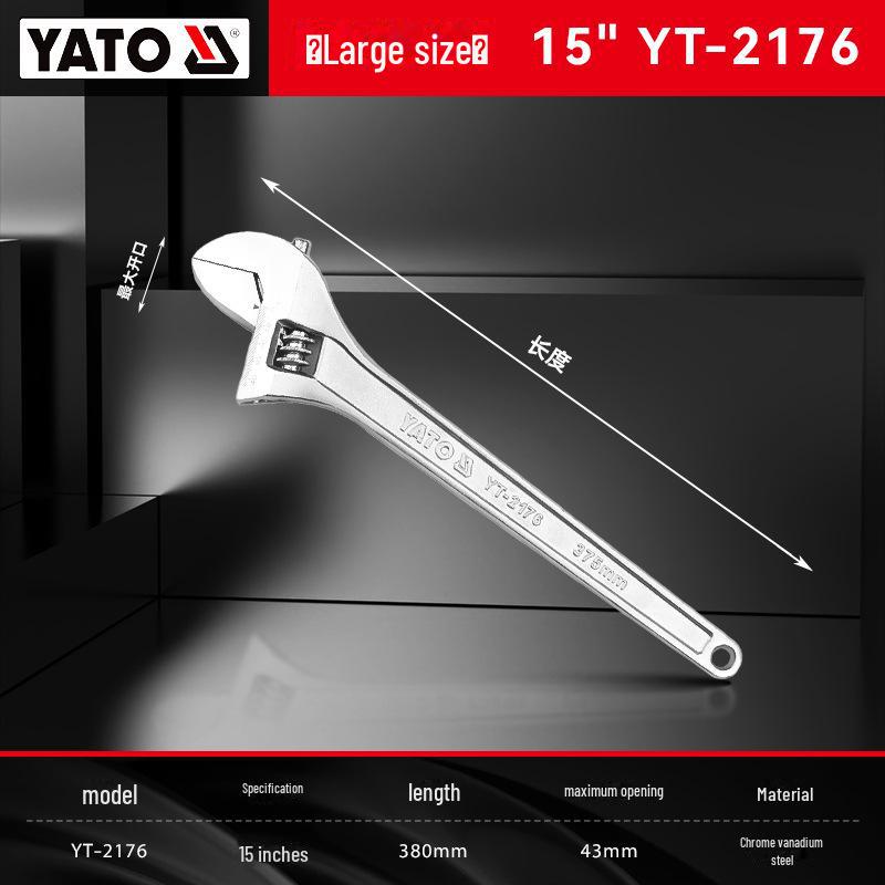 Yiertuo Adjustable 6-12 Inch Multi-Function Large Opening Wrench & Pipe Pliers