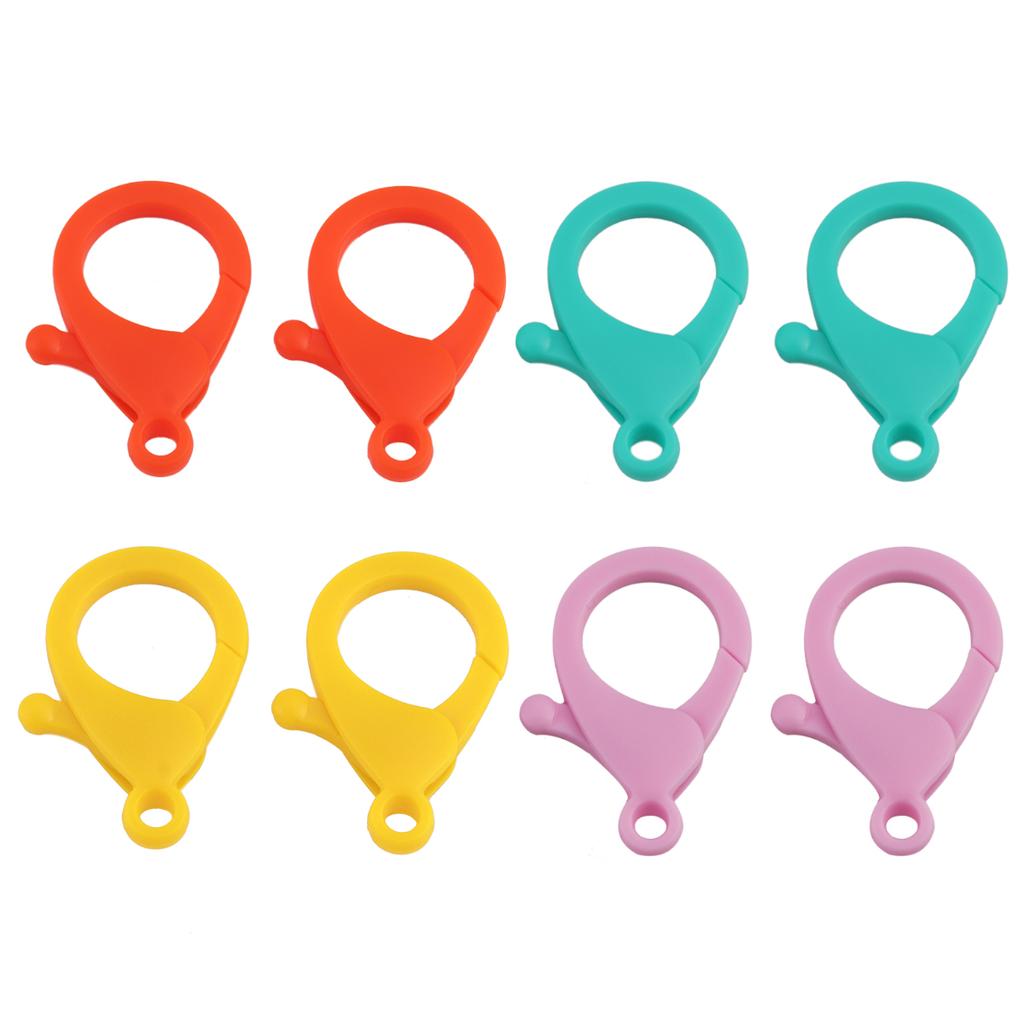 20pcs Mix Color Lobster Clasps Key Chain AKeychain for DIY Jewelry Making For Beginner Accessories DIY Findings