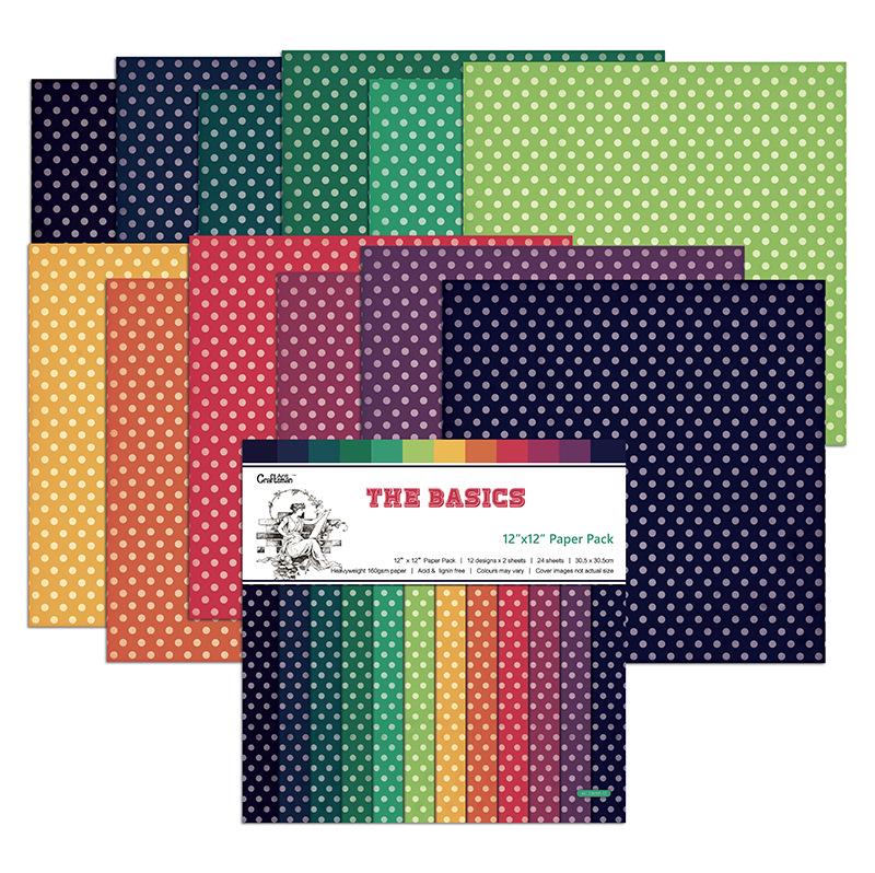 6-inch DIY Photo Album Background Paper - Single-sided, 12 Unique Designs (1 Sheet/Set)