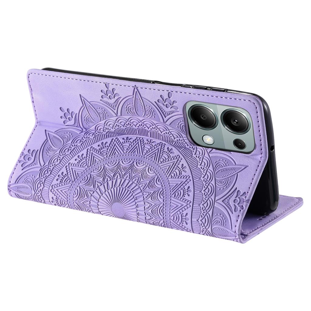 For Xiaomi Redmi Note 13 Pro 4G/Poco M6 Pro 4G Magnetic Case Leather Flip Stand Phone Cover